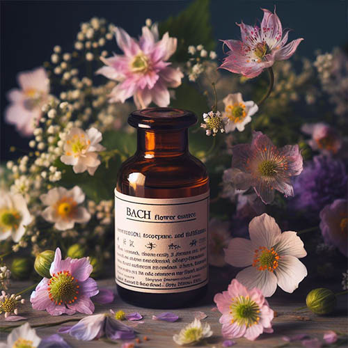 flacon Fleurs de Bach  pharmacie de la Mairie